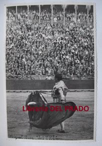 Tauromaquia: MIGUEL BÁEZ EL LITRI - FOTOGRAFÍA ORIGINAL AÑOS 40 VALENCIA FOTO FINEZAS - TOROS GANDÍA